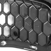 DURAFORCE Chrome Black Honeycomb Grille Grill Inserts For 2014-18 Jeep Cherokee