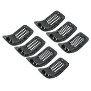 DURAFORCE Chrome Black Honeycomb Grille Grill Inserts For 2014-18 Jeep Cherokee