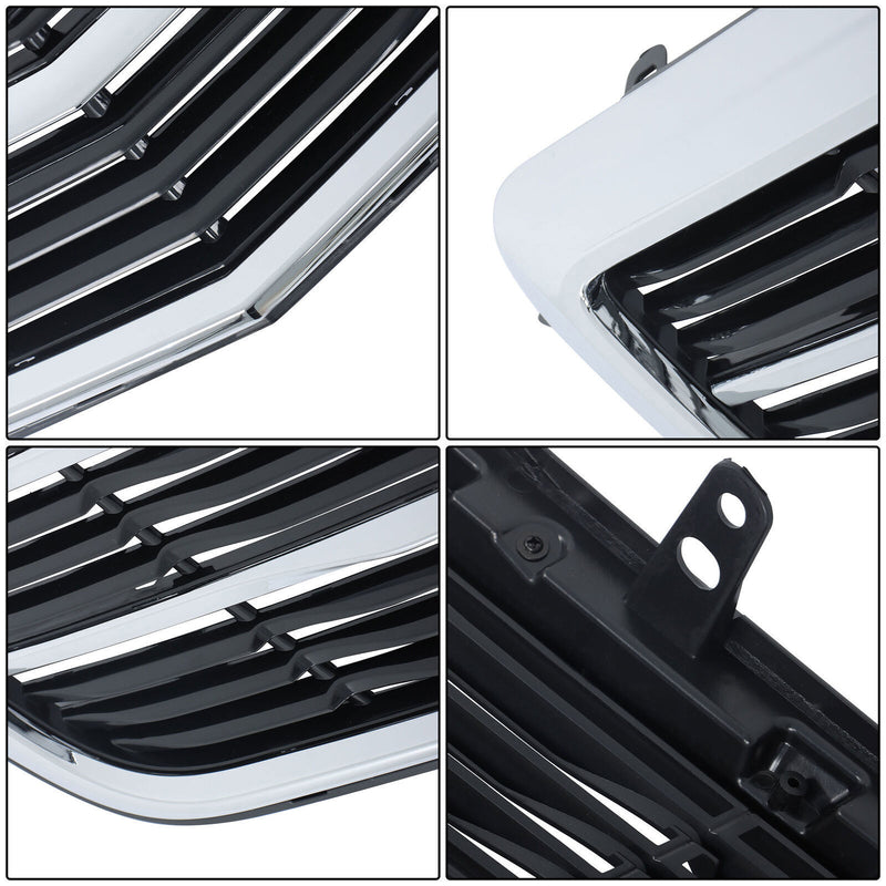 DURAFORCE Front Upper Bumper Grille Chrome 22879627 For 2015-2019 Cadillac ATS