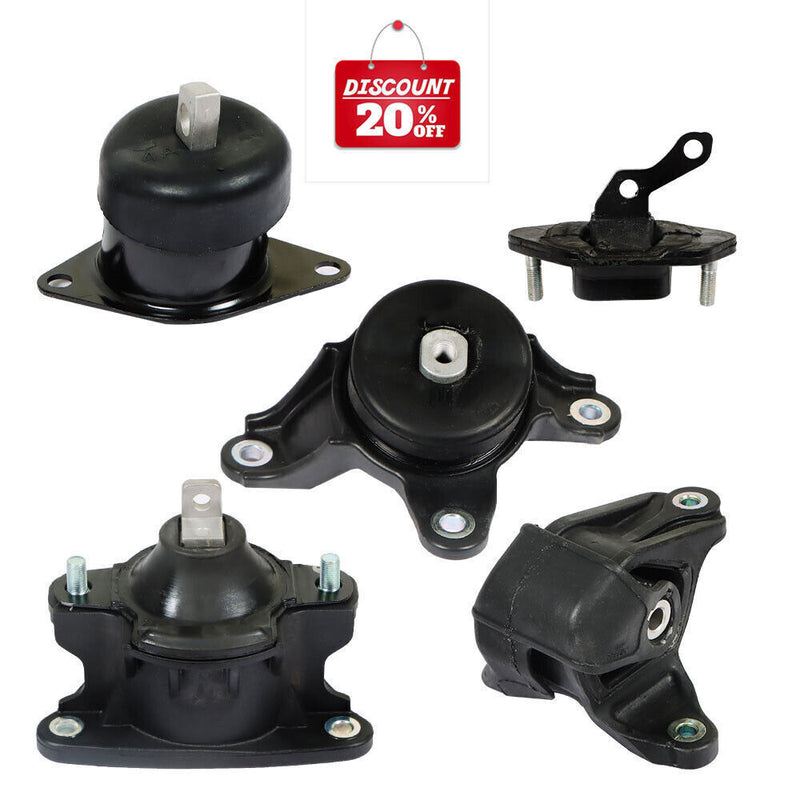 DURAFORCE Motor & Trans Mounts Kit For 2008-2012 Honda Accord 2.4L Auto Trans