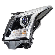 DURAFORCE Left Headlight For 2013-2018 Cadillac ATS Halogen Type Chrome Housing