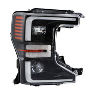 DURAFORCE Right LED Headlight For 2020-2022 Ford F250 F350 SuperDuty Black Trim