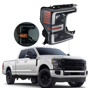 DURAFORCE Right LED Headlight For 2020-2022 Ford F250 F350 SuperDuty Black Trim