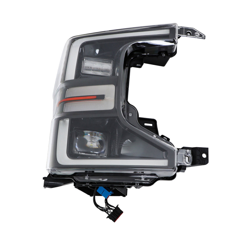 DURAFORCE Right LED Headlight For 2020-2022 Ford F250 F350 SuperDuty Black Trim