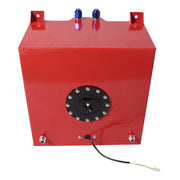 DURAFORCE 10 Gallon / 40L Fuel Cell Tank Aluminum W/ Level Sender Racing Drift Red