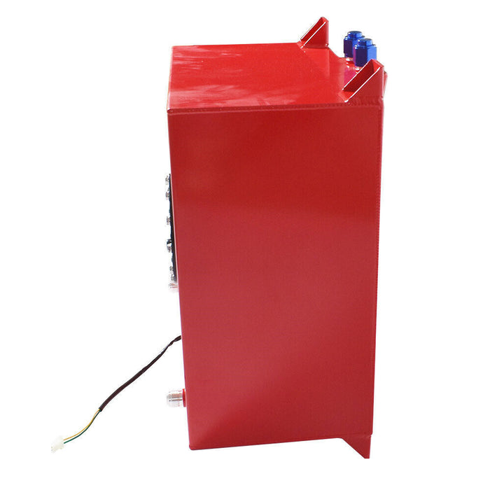 DURAFORCE 10 Gallon / 40L Fuel Cell Tank Aluminum W/ Level Sender Racing Drift Red