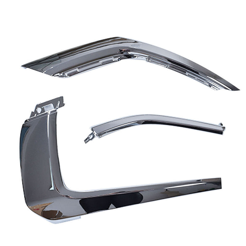 DURAFORCE Front bumper RH Side Chrome Trim Set For 2016-2020 Mitsubishi Outlander