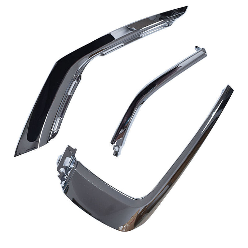 DURAFORCE Front bumper RH Side Chrome Trim Set For 2016-2020 Mitsubishi Outlander
