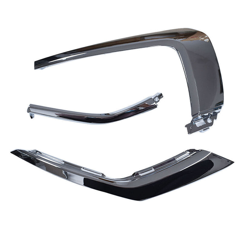 DURAFORCE Front bumper RH Side Chrome Trim Set For 2016-2020 Mitsubishi Outlander
