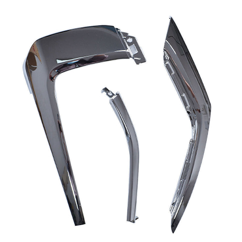 DURAFORCE Front bumper RH Side Chrome Trim Set For 2016-2020 Mitsubishi Outlander