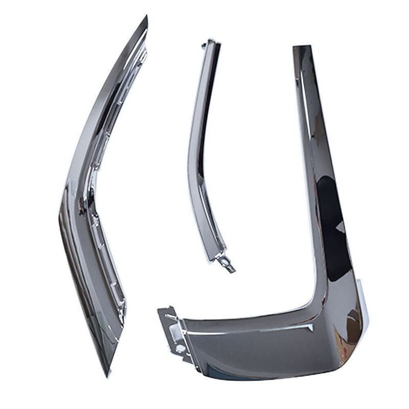 DURAFORCE Front bumper RH Side Chrome Trim Set For 2016-2020 Mitsubishi Outlander