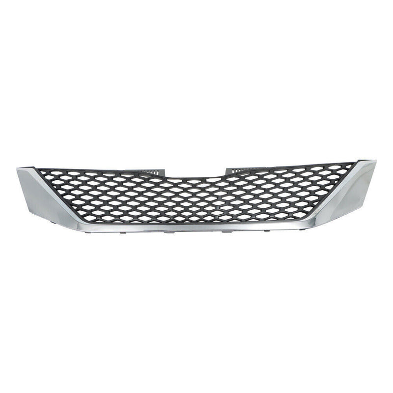 DURAFORCE Front Upper Grille Fit For 2011-2017 Toyota Sienna Chrome Trim Plastic