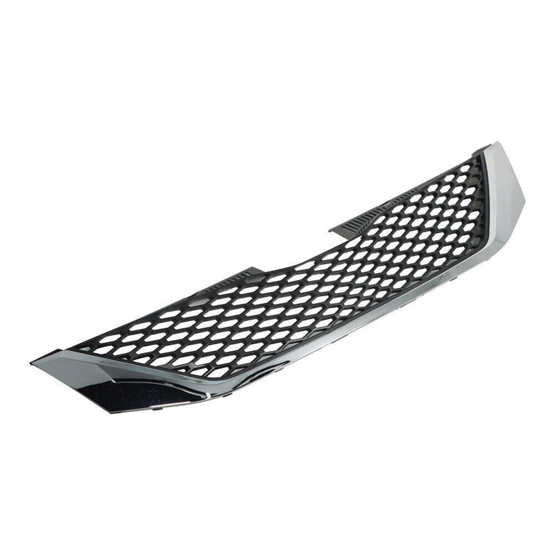 DURAFORCE Front Upper Grille Fit For 2011-2017 Toyota Sienna Chrome Trim Plastic