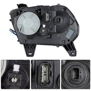 DURAFORCE Left Headlight For 2013-2014 Ford Mustang HID/Xenon w/LED DRL Black Lens