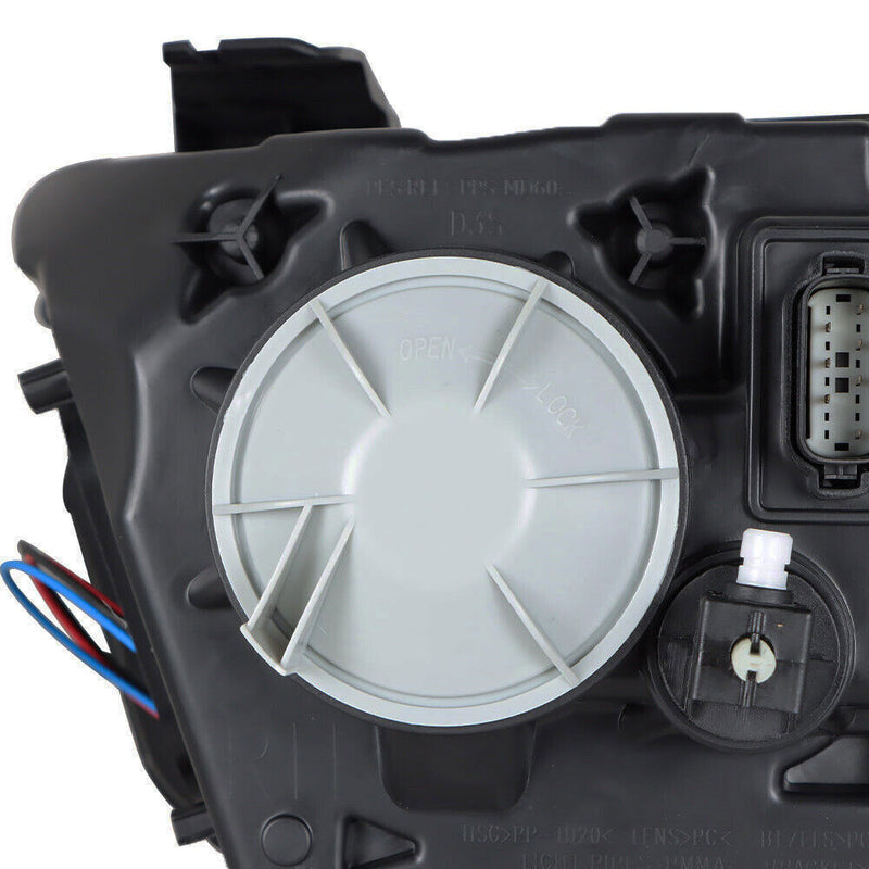 DURAFORCE Left Headlight For 2013-2014 Ford Mustang HID/Xenon w/LED DRL Black Lens