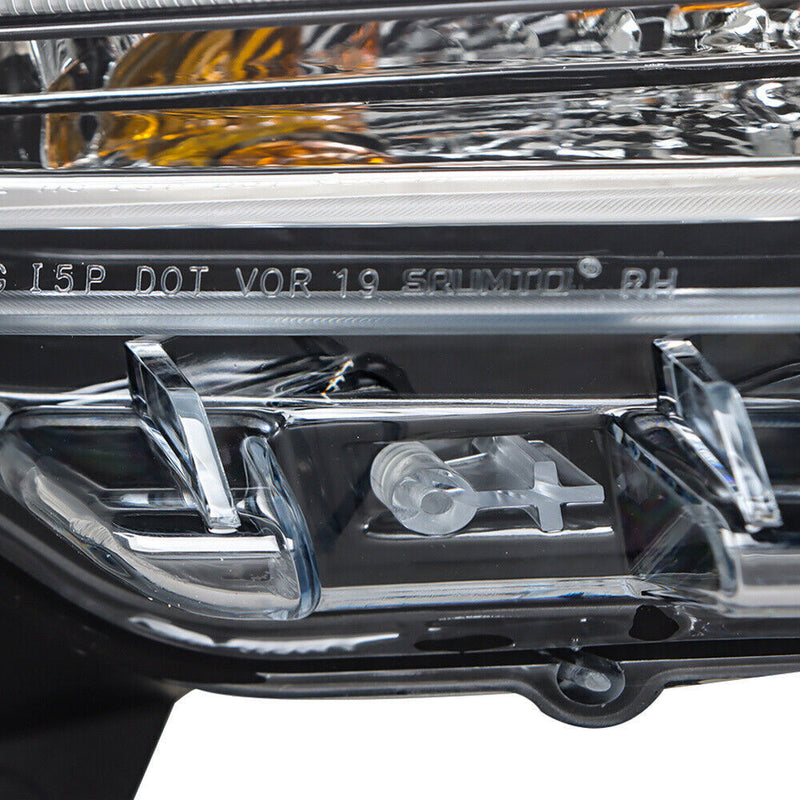 DURAFORCE Left Headlight For 2013-2014 Ford Mustang HID/Xenon w/LED DRL Black Lens