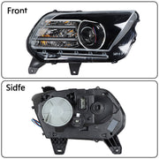 DURAFORCE Left Headlight For 2013-2014 Ford Mustang HID/Xenon w/LED DRL Black Lens
