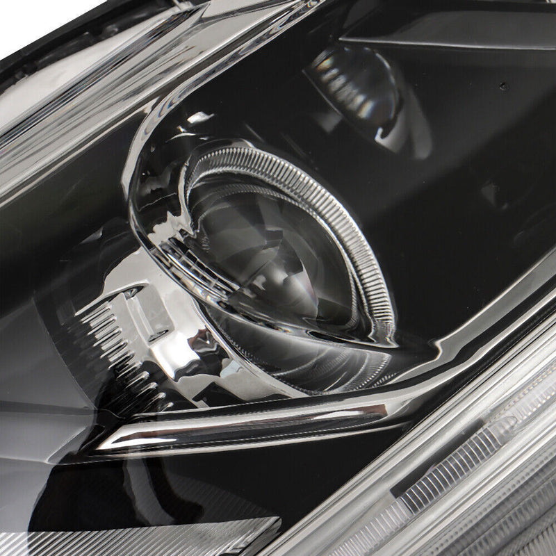 DURAFORCE Left+Right Headlight For 2016-2017 Honda Accord Sedan Halogen W/LED DRL