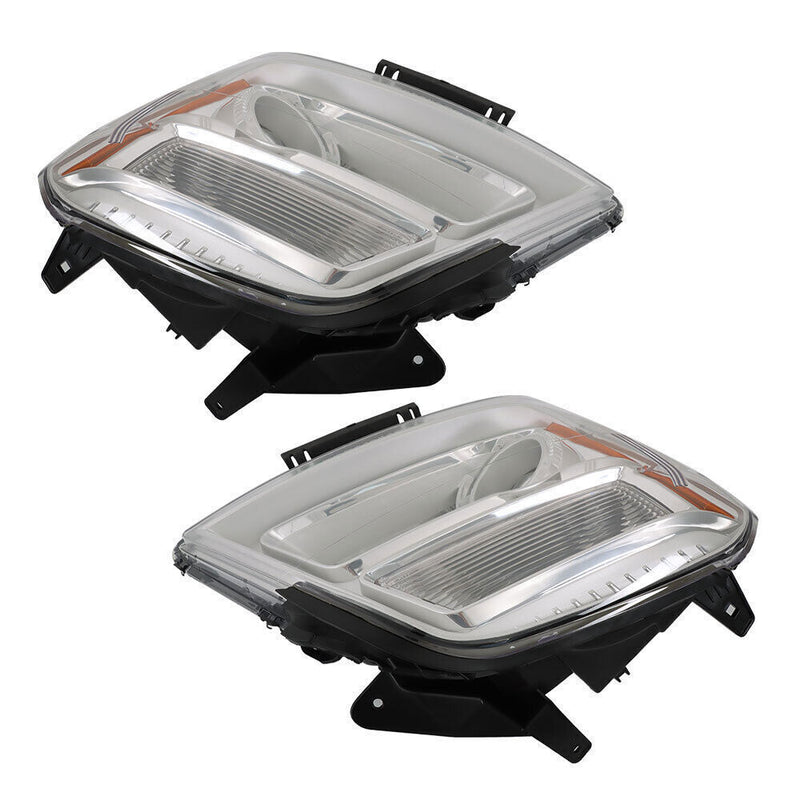 DURAFORCE Left+Right Headlight Fit For 2016-2017 GMC Terrain SLE SL SLT Halogen