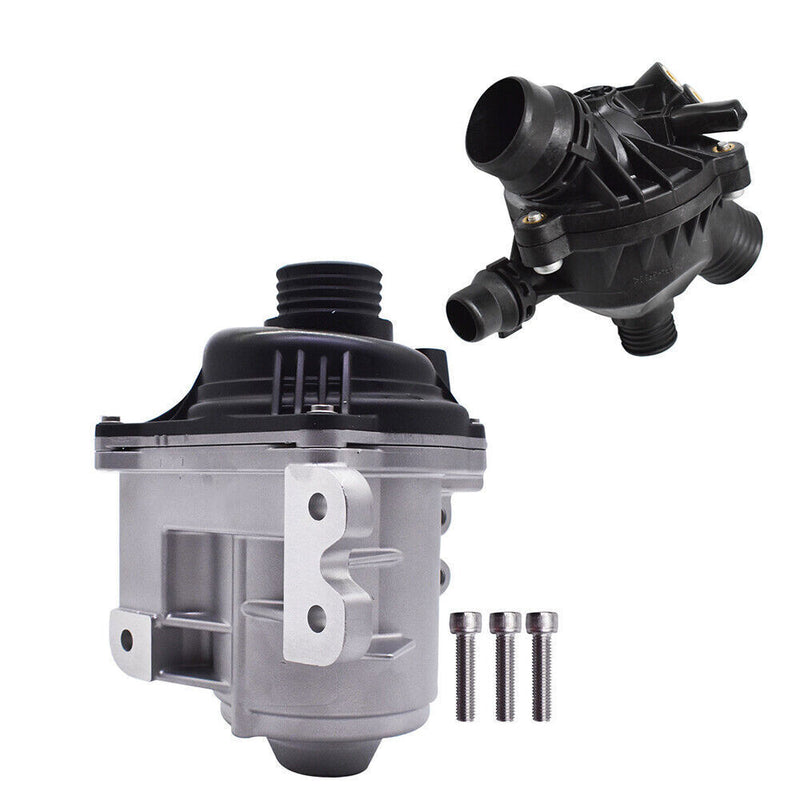 DURAFORCE Electric Engine Water Pump w/Thermostat For 2011-2014 BMW X5 3.0L