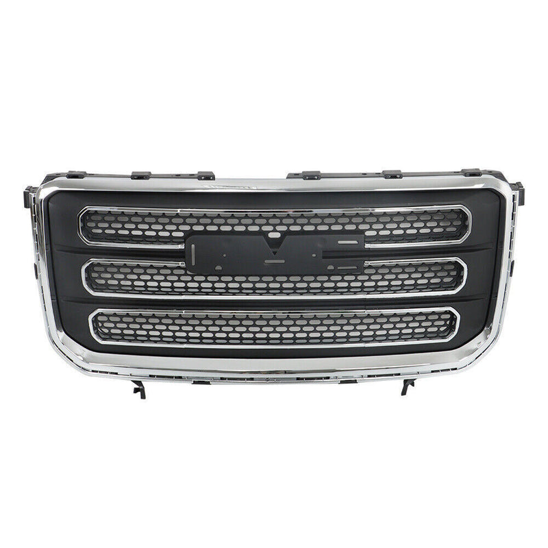 DURAFORCE Front Upper Bumper Cover + Front Bumper Grille For 2013-2016 GMC Acadia