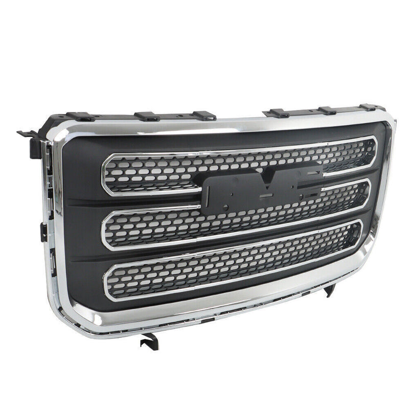 DURAFORCE Front Upper Bumper Cover + Front Bumper Grille For 2013-2016 GMC Acadia