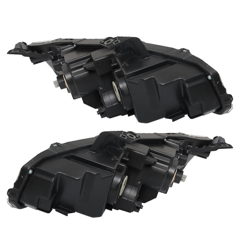 DURAFORCE Right+Left Headlights For 2016-20 Honda Civic Halogen Electroplated Trim