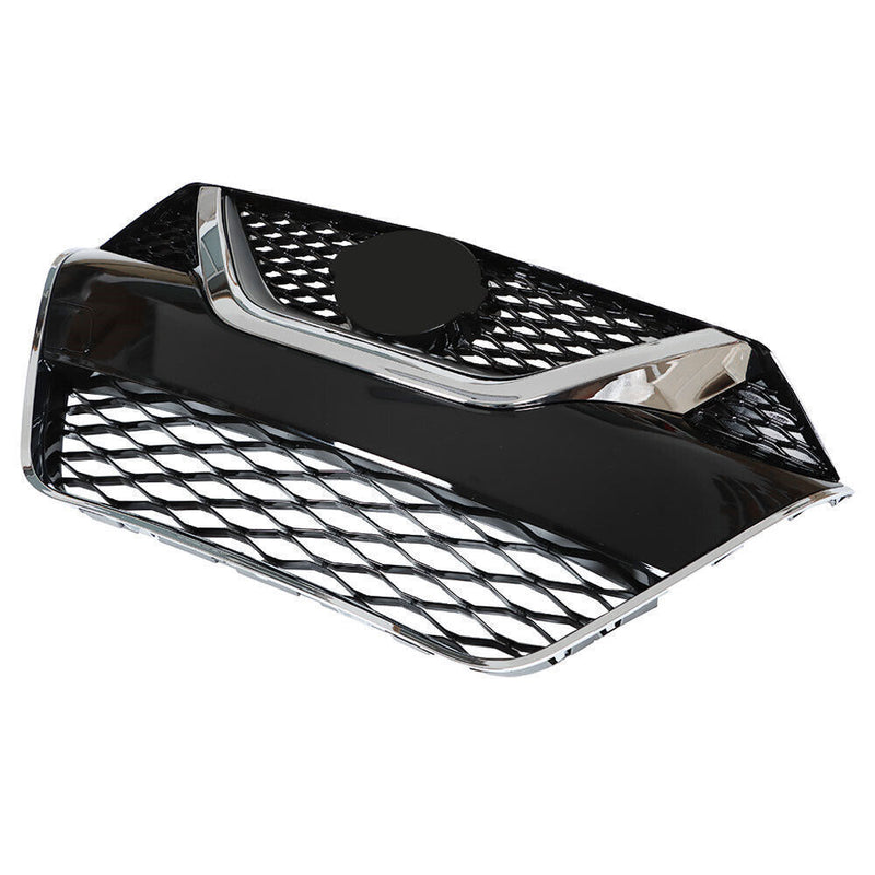 DURAFORCE Front Bumper Grille For 2016-2017 Nissan Maxima Chrome Black Grill Kit