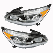 DURAFORCE LH+RH Headlight For 2016-2017 Honda Accord EX/EX-L/Sport Sedan W/LED DRL