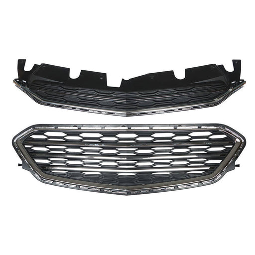 DURAFORCE Front Upper Lower Grille Grill Set For Chevrolet Equinox 2016-2017
