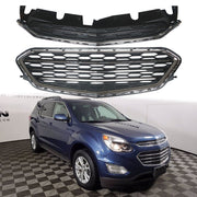 DURAFORCE Front Upper Lower Grille Grill Set For Chevrolet Equinox 2016-2017