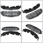 DURAFORCE Front Upper Lower Grille Grill Set For Chevrolet Equinox 2016-2017