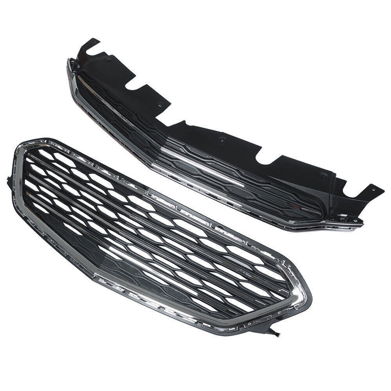 DURAFORCE Front Upper Lower Grille Grill Set For Chevrolet Equinox 2016-2017