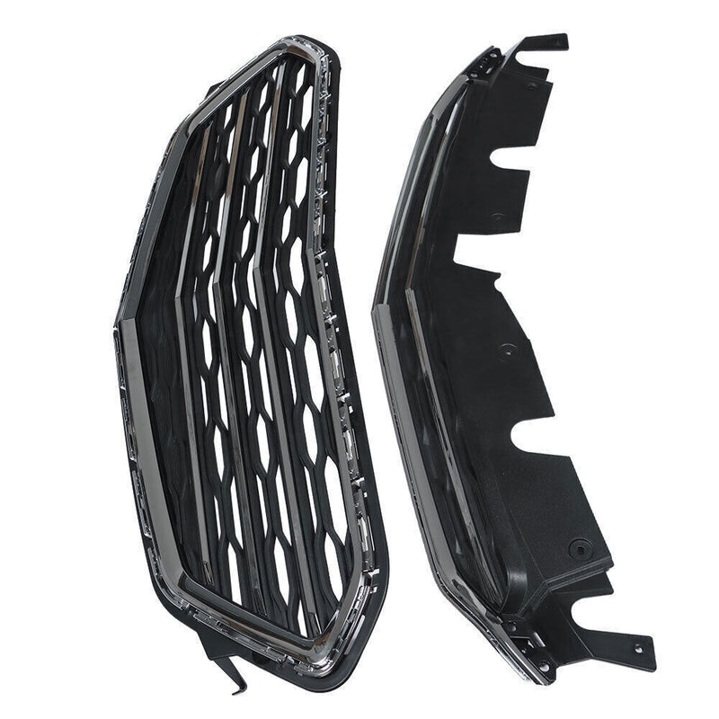 DURAFORCE Front Upper Lower Grille Grill Set For Chevrolet Equinox 2016-2017
