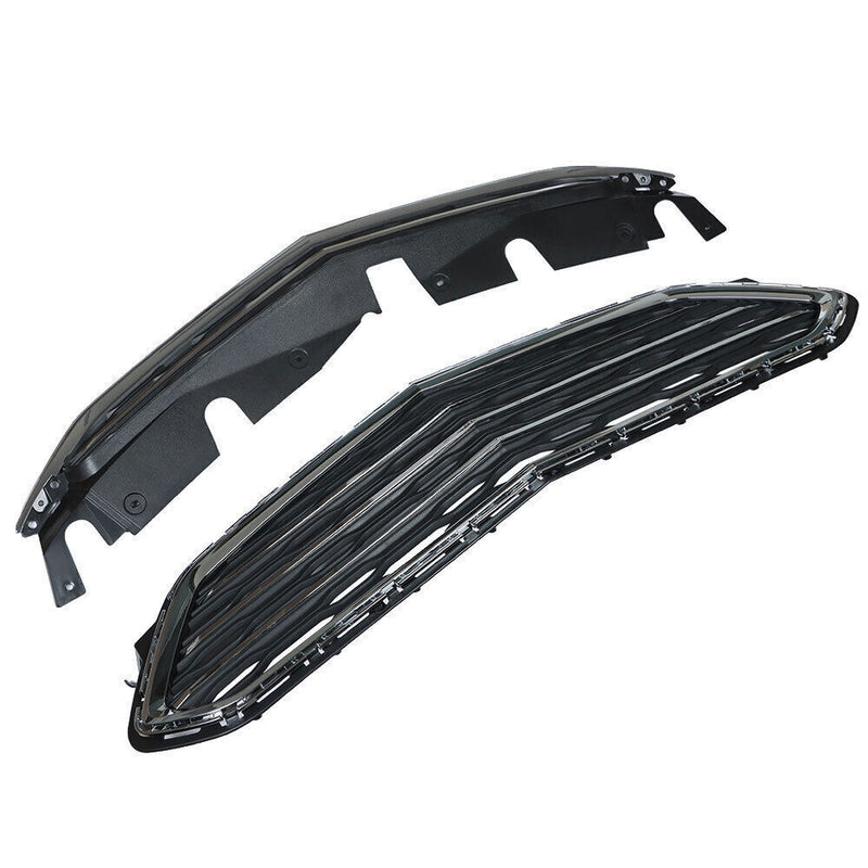 DURAFORCE Front Upper Lower Grille Grill Set For Chevrolet Equinox 2016-2017