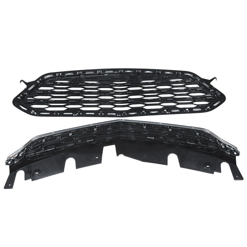 DURAFORCE Front Upper Lower Grille Grill Set For Chevrolet Equinox 2016-2017