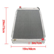 DURAFORCE Racing Radiator 3 Row Full Aluminum For 1979-1993 Ford Mustang GT/LX V6