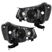 DURAFORCE Headlights Headlamps Halogen For 2013-2015 Honda Accord Black Right Left