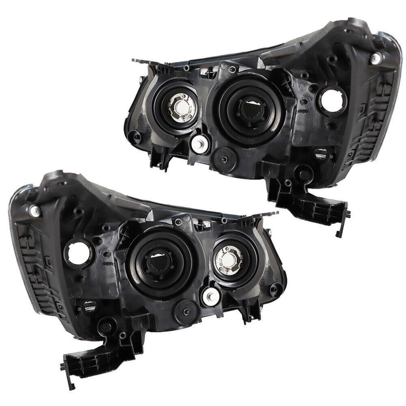 DURAFORCE Headlights Headlamps Halogen For 2013-2015 Honda Accord Black Right Left