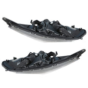 DURAFORCE Headlights Headlamps Halogen For 2013-2015 Honda Accord Black Right Left