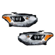 DURAFORCE Right&Left Headlights For 2018-2021 Chevy Traverse Chrome HID w/ LED DRL