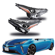 DURAFORCE Left+Right Headlight For 2019 2020 2021 2022 Toyota Prius LED Headlamps