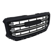 DURAFORCE Front Grille Chrome Plating Black Gray For 2016-18 2019 Gmc Sierra 1500