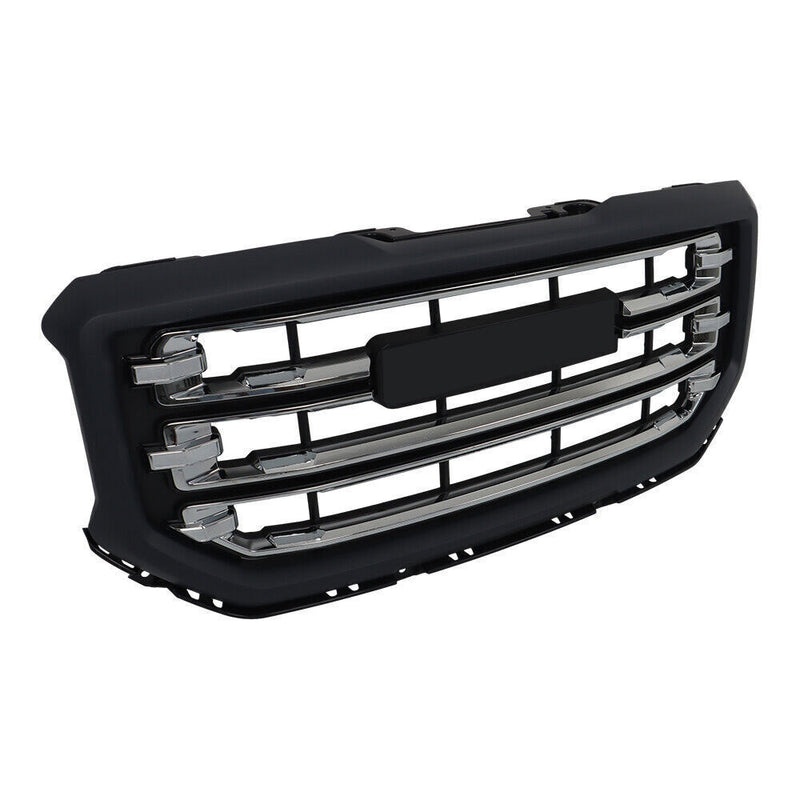 DURAFORCE Front Grille Chrome Plating Black Gray For 2016-18 2019 Gmc Sierra 1500
