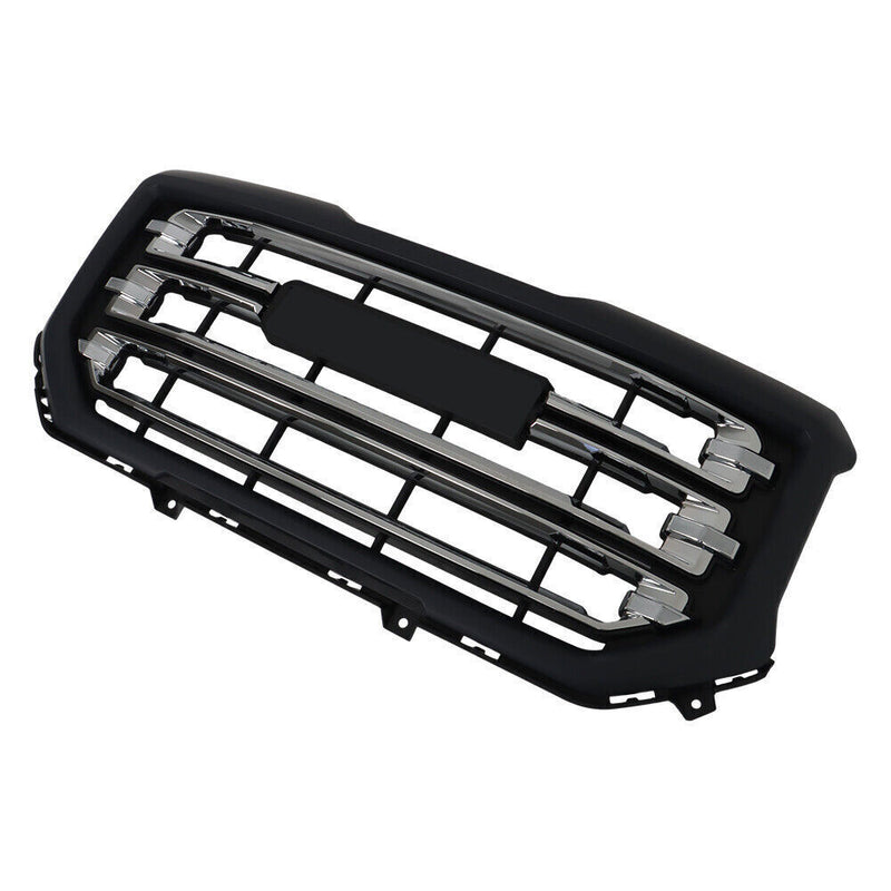 DURAFORCE Front Grille Chrome Plating Black Gray For 2016-18 2019 Gmc Sierra 1500