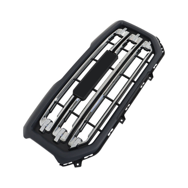 DURAFORCE Front Grille Chrome Plating Black Gray For 2016-18 2019 Gmc Sierra 1500