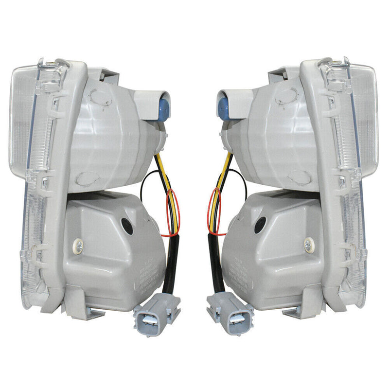 DURAFORCE Left and Right Fog Lights Fit For 2012-2015 Toyota Prius Clear LED DRL