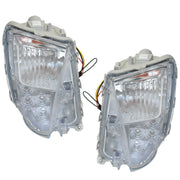 DURAFORCE Left and Right Fog Lights Fit For 2012-2015 Toyota Prius Clear LED DRL