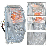 DURAFORCE Left and Right Fog Lights Fit For 2012-2015 Toyota Prius Clear LED DRL