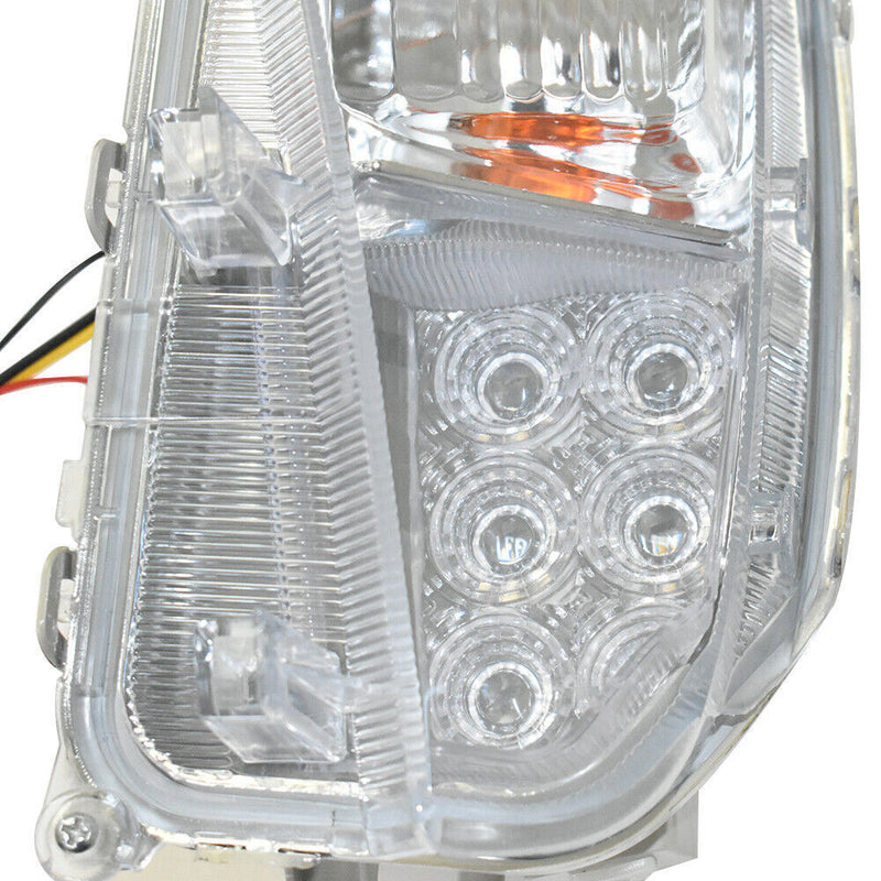 DURAFORCE Left and Right Fog Lights Fit For 2012-2015 Toyota Prius Clear LED DRL